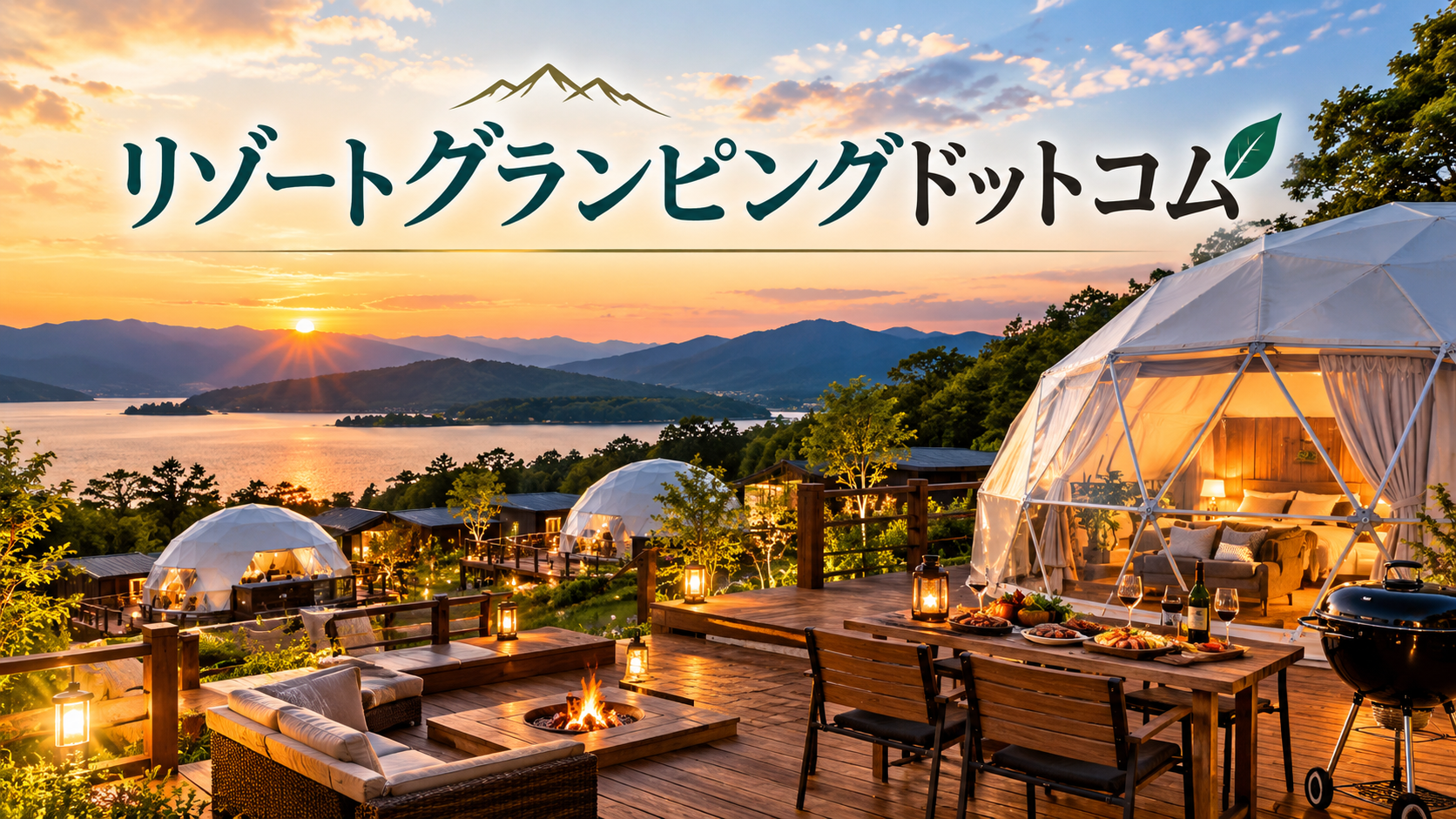 自然に囲まれた高級グランピング施設